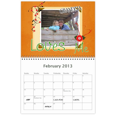 Edited Calendar For Mom By Julie Severin Feb 2013