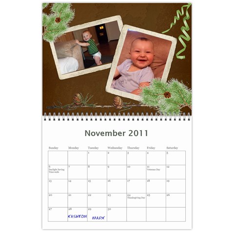 Edited Calendar For Mom By Julie Severin Nov 2011