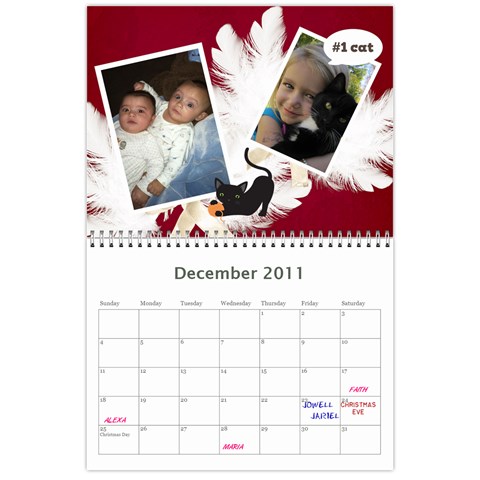 Edited Calendar For Mom By Julie Severin Dec 2011