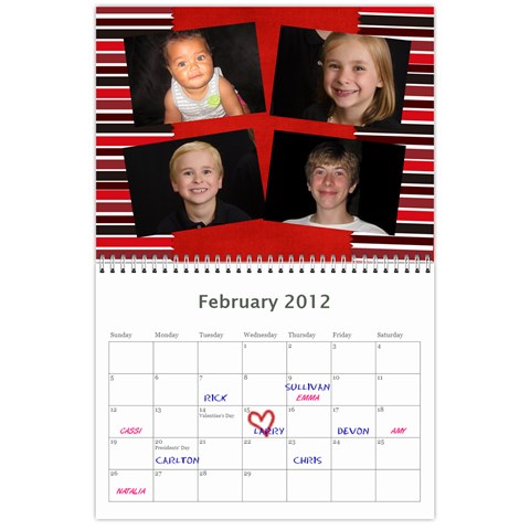 Edited Calendar For Mom By Julie Severin Feb 2012