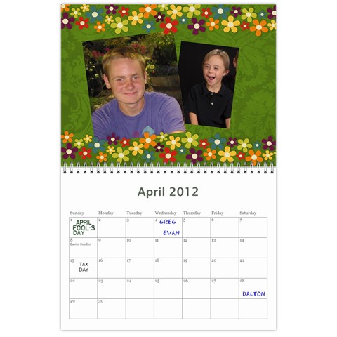 Edited Calendar For Mom By Julie Severin Apr 2012