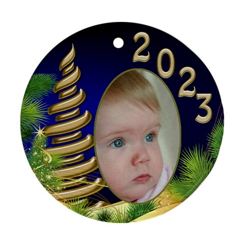 Christmas Round Ornament 1 (2 Sided) By Deborah Front