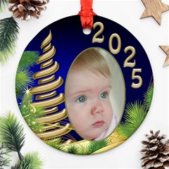 Christmas Round ornament 1 (2 sided) - Round Ornament (Two Sides)