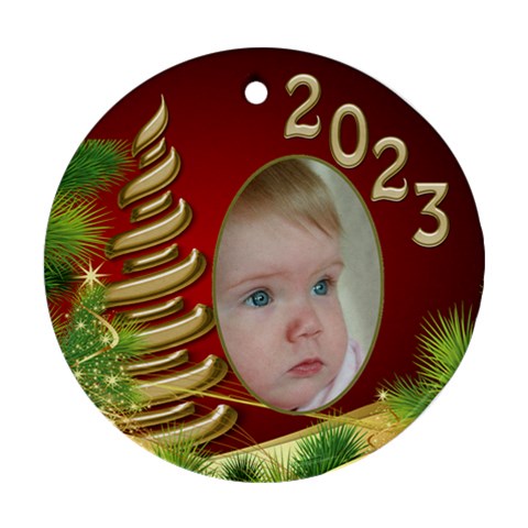 Christmas Round Ornament 1 (2 Sided) By Deborah Back