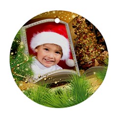 Christmas Round Ornament 2 (2 sided) - Round Ornament (Two Sides) Christmas Round Ornament 2 (2 sided) - Round Ornament (Two Sides)
