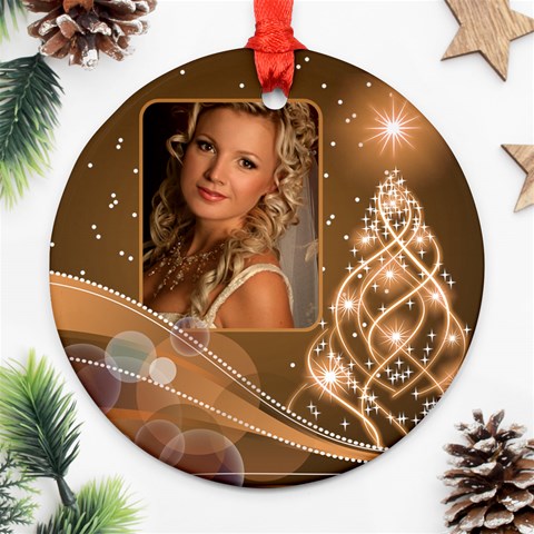 Christmas Round Ornament 3 (2 Sided) By Deborah Back