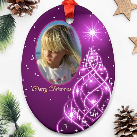 Christmas Oval Ornament 4 (2 Sided) By Deborah Back