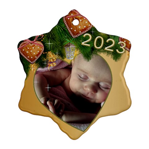 2023 Snowflake Ornament (2 Sided) By Deborah Front