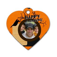 halloween - Dog Tag Heart (One Side)