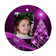 Christmas Round Ornament 4 (2 sided) - Round Ornament (Two Sides) Christmas Round Ornament 4 (2 sided) - Round Ornament (Two Sides)