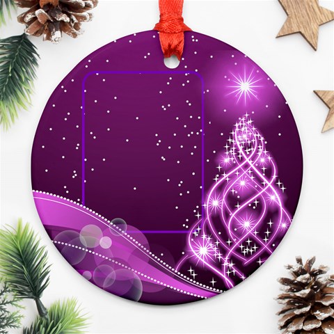 Christmas Round Ornament 4 (2 Sided) By Deborah Back