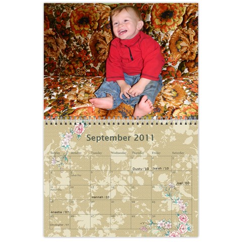 Calender Expirment By Charis Balyeat Sep 2011