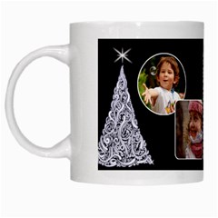 Black and White Christmas mug - White Mug Black and White Christmas mug - White Mug