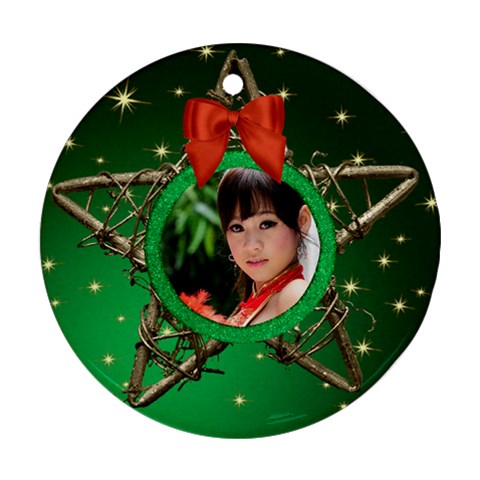 My Star Round Ornament (2 Sided) By Deborah Front