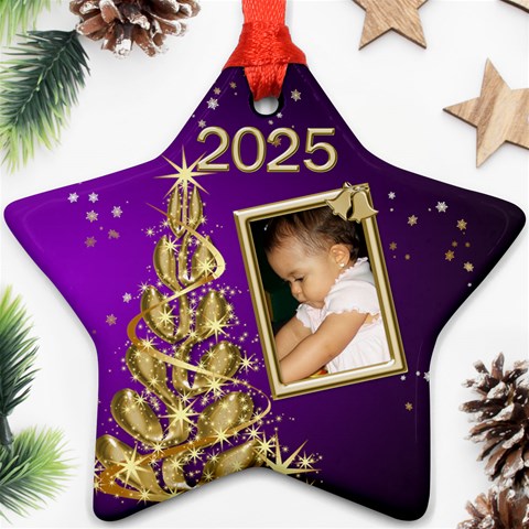 2025 Star Ornament (2 Sided) By Deborah Back