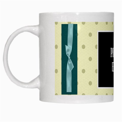 Covered In Teal Mug 1 By Lisa Minor Left