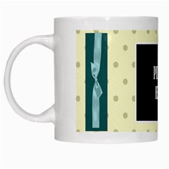 Covered in Teal Mug 1 - White Mug