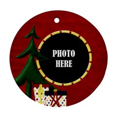 Lone Star Holiday Round Ornament 1 - Ornament (Round)