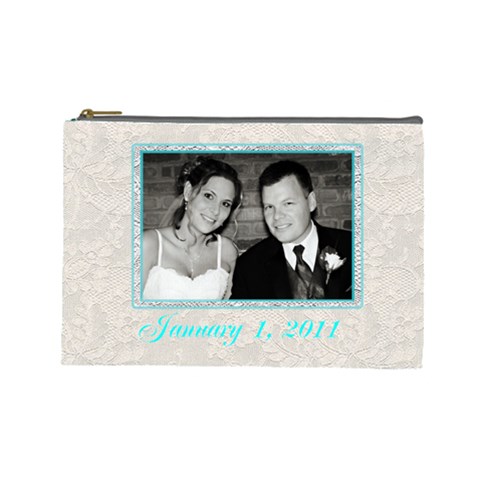 Anniversary Wedding Makeup Bag By Patricia W Front