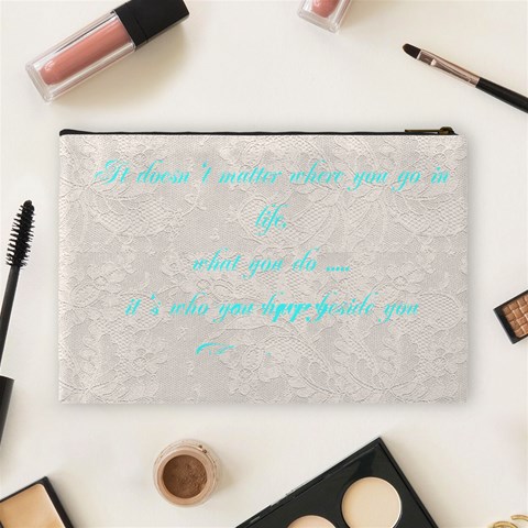 Anniversary Wedding Makeup Bag By Patricia W Back