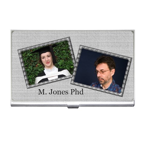 Silver Business Card Holder By Deborah Front