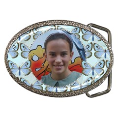 Blue Butterfly Belt Buckle
