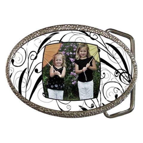 Swirly Belt Buckle By Amanda Bunn Front