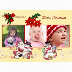 Christmas 2011 5x7 Photo Cards (x10)  By Picklestar Scraps 7 x5  Photo Card - 10