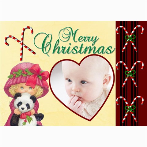 Christmas 2011 5x7 Photo Cards (x10)  By Picklestar Scraps 7 x5  Photo Card - 6