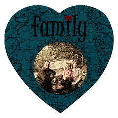 Family Heart Puzzle - Jigsaw Puzzle (Heart)