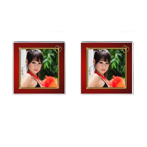 Love Square Cufflinks By Deborah Front(Pair)