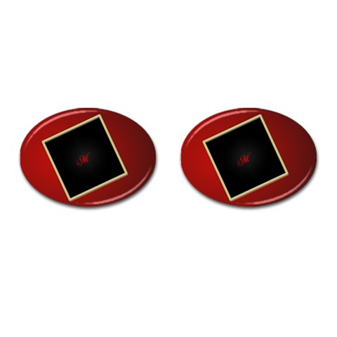 Initial Oval Cufflinks By Deborah Front(Pair)