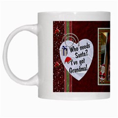 Grandmas Santa Mug - White Mug