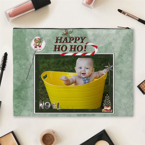 Santas Little Helper Xl Cosmetic Bag By Lil Back