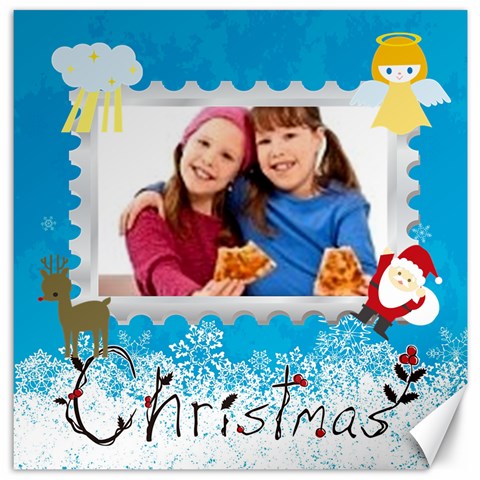 Christmas By Wood Johnson 15.2 x15.41  Canvas - 1