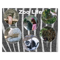 Fall Zoo Life Puzzle - Jigsaw Puzzle (Rectangular)