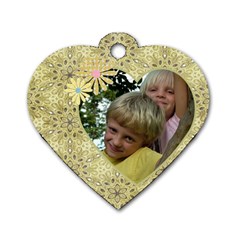 My Little Heart dog Tag (2 sided) - Dog Tag Heart (Two Sides)