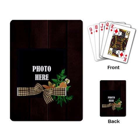 Crossing Winter Playing Cards 2 By Lisa Minor Back