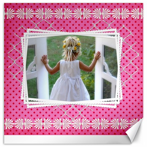 Little Girl 20x20 Canvas By Deborah 19 x19.27  Canvas - 1