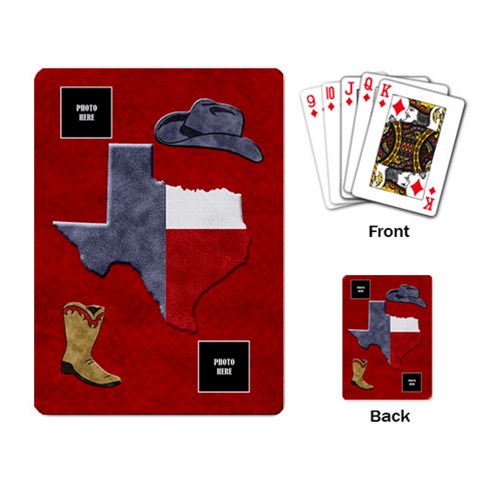 Lone Star Holiday Playing Cards 4 By Lisa Minor Back