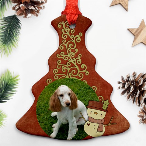 Christmas Tree Ornment/angel/snowman (2 Sides) By Mikki Back