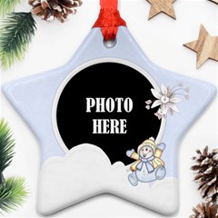 Five Little Snowman Star Ornament 1 - Ornament (Star)