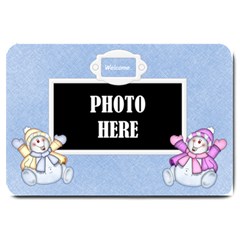 Five Little Snowman Door Mat 1