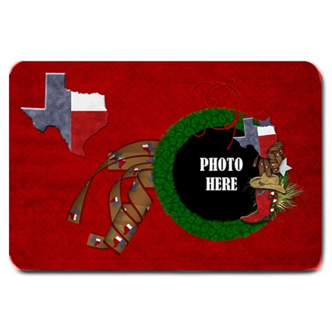 Lone Star Holidays Door Mat 1 By Lisa Minor 30 x20  Door Mat