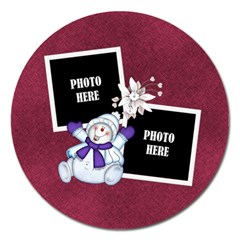 Five Little Snowmen Round Magnet 1 - Magnet 5  (Round)