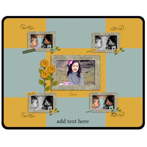 Medium Fleece Blanket= Kids By Jennyl 60 x50  Blanket Front