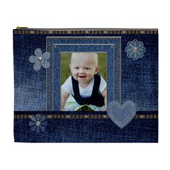 Dark Denim XL Cosmetic Bag - Cosmetic Bag (XL) Dark Denim XL Cosmetic Bag - Cosmetic Bag (XL)
