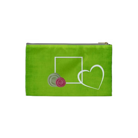 Green Cosmetic Bag (s) By Elena Petrova Back