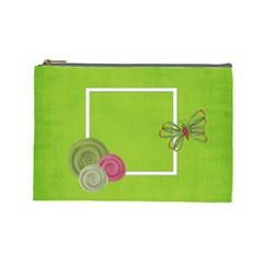 green cosmetic bag (L) - Cosmetic Bag (Large)