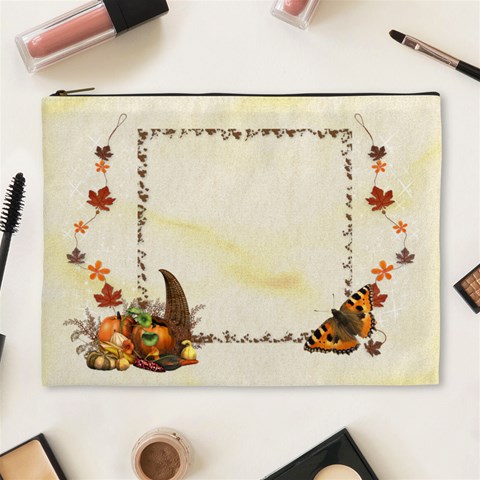 Autumn Cosmetic Bag (xl) By Elena Petrova Front